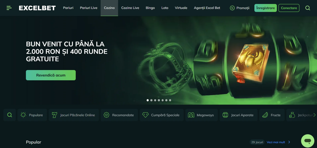 Excelbet Romania – platforma cazino online